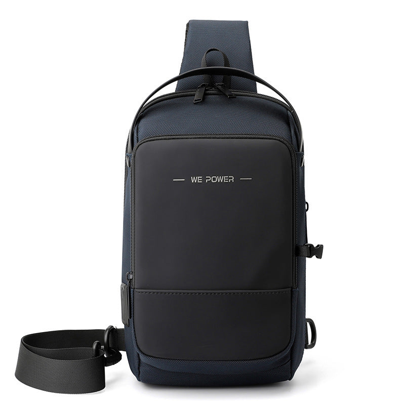 new functional mens chest bag outdoor waterproof cross shoulder bag