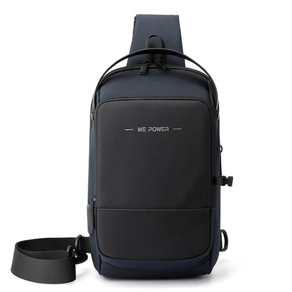 new functional mens chest bag outdoor waterproof cross shoulder bag