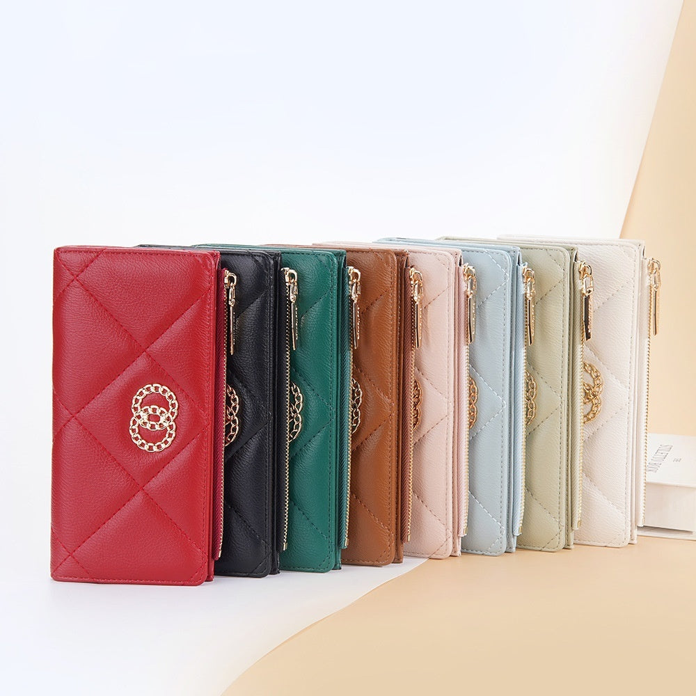 new wallet womens long zipper coin purse multi card slots wallet womens korean clutch