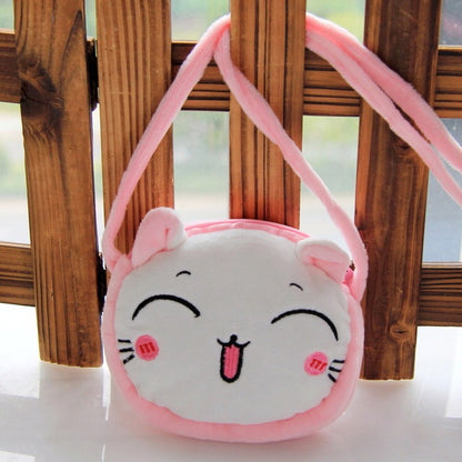 panda cat rabbit fluffy baby kid kindergarten cross body bag