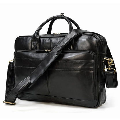 mens fashion personality leather business briefcase