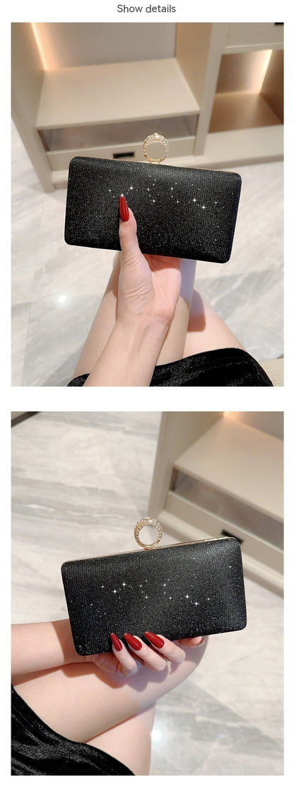 fashion rhinestone ring shiny wallet