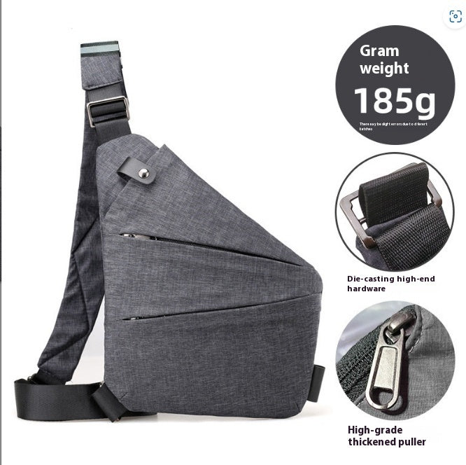 mens nylon lightweight simple large capacity crossbody bag