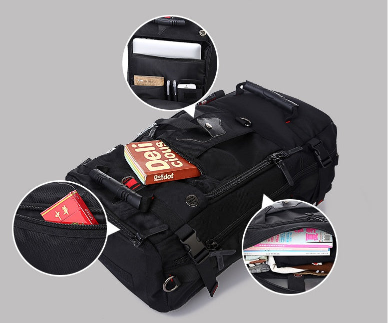 new double shoulder bag oxford cloth bags male outdoor backpack large capacity baggage bag multifunction hiking bag