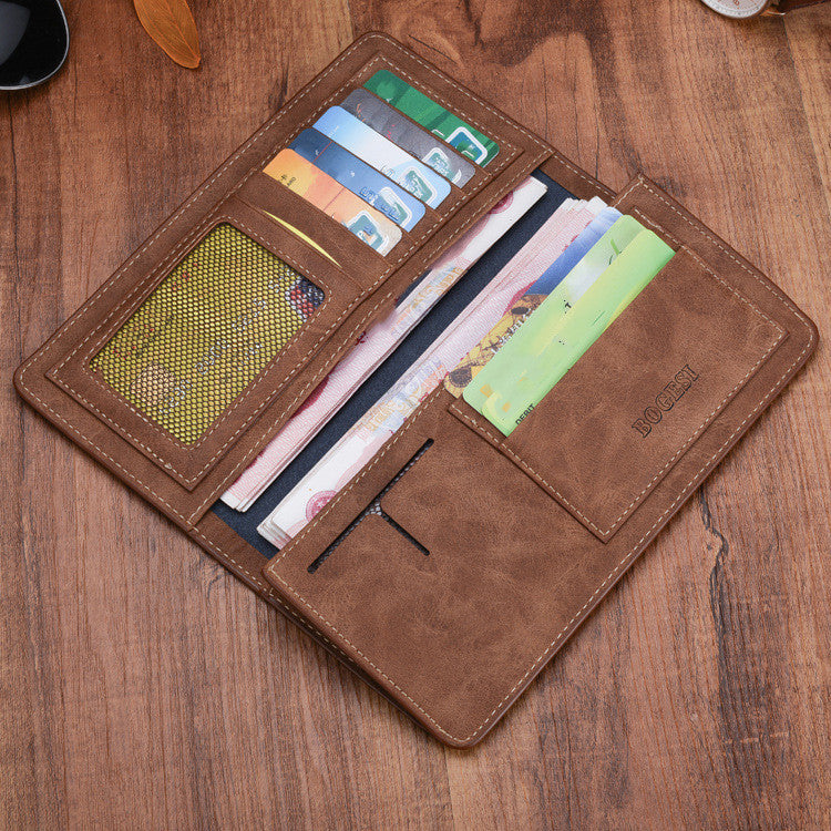 mens thin wallet long card holder