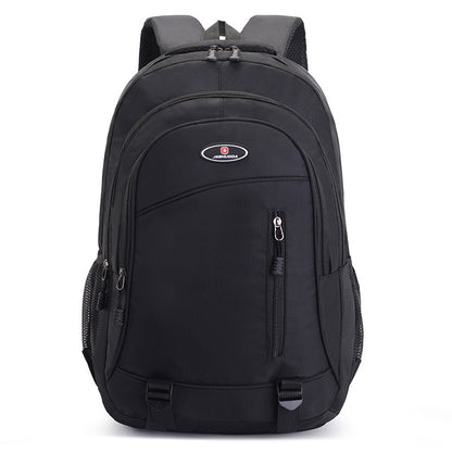 mens backpack fashion travel computer college student bag solid color college student bag