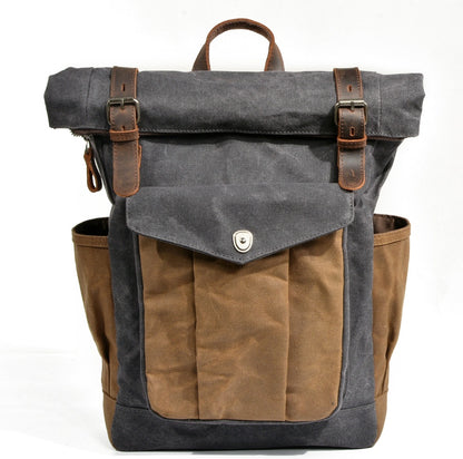 oil wax canvas mountaineering bag