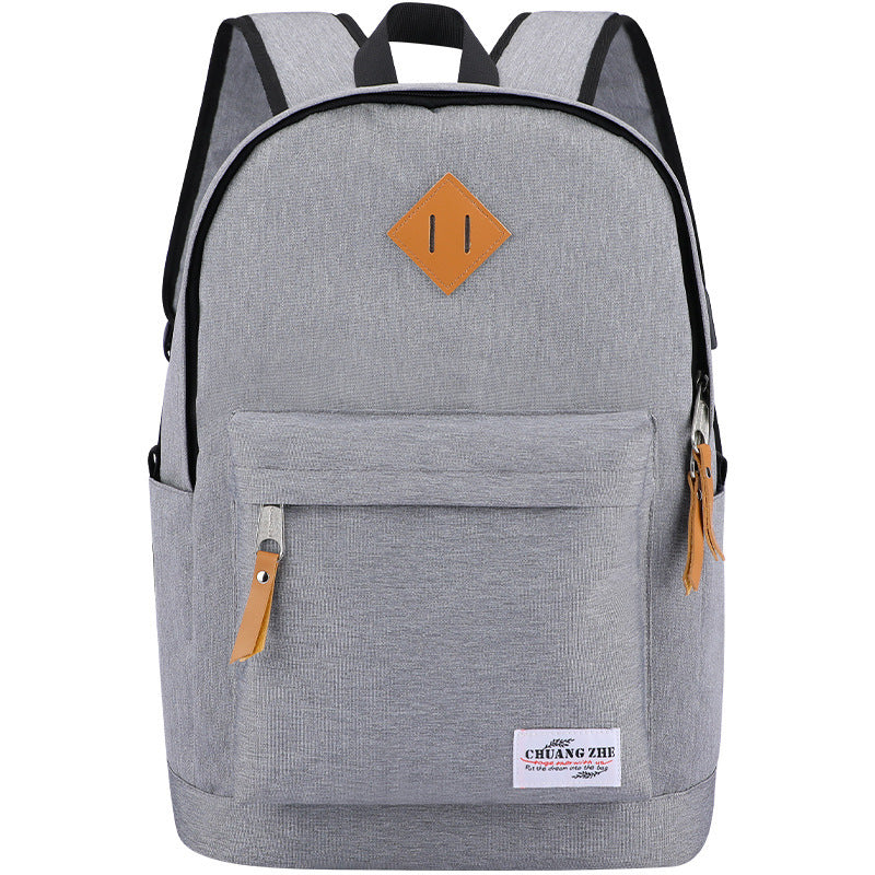 straight hair junior high school student backpack