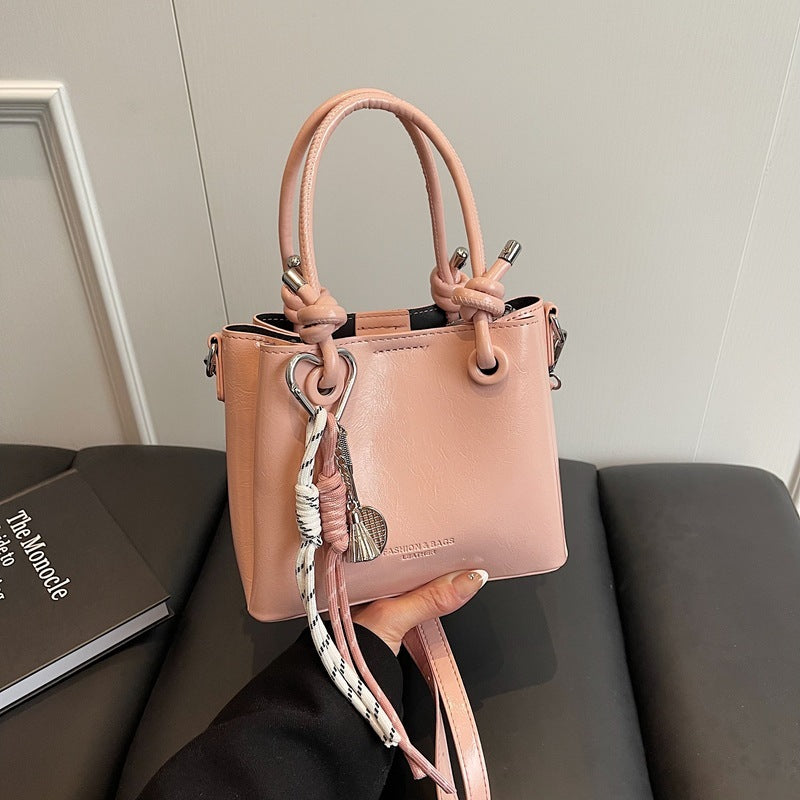 womens messenger bag fashion portable one shoulder bucket bag