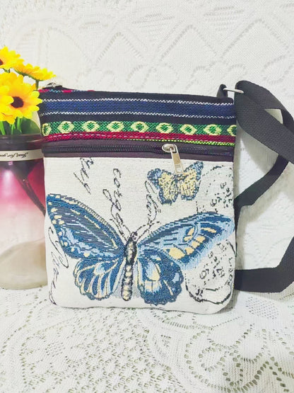 ethnic style embroidered crossbody bag cute elephant butterfly chinese style