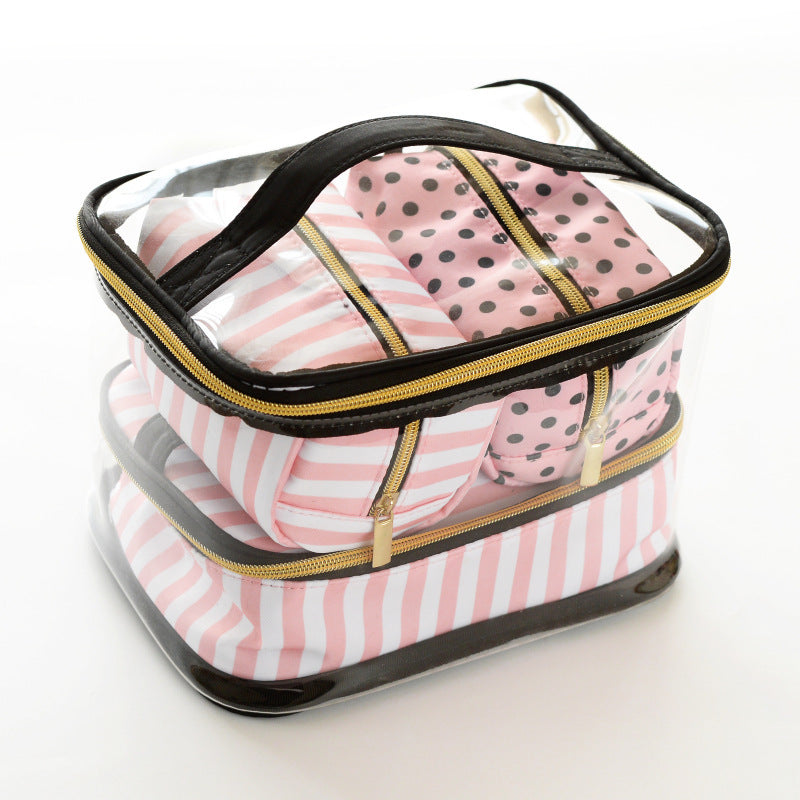 pvc portable portable multifunctional cosmetic bag