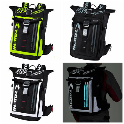 Motocross Rider Riding Racing Bag RSB272 With LED Night Light Cold Light More Waterproof - Backpack