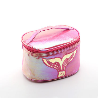 ladies bucket storage symphony laser cosmetic bag