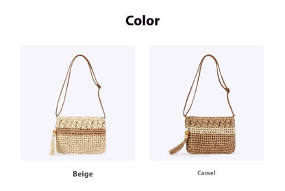 summer new retro women bag hand woven bag