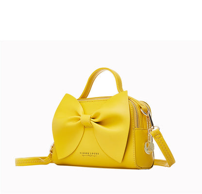 korean womens bow shoulder bag