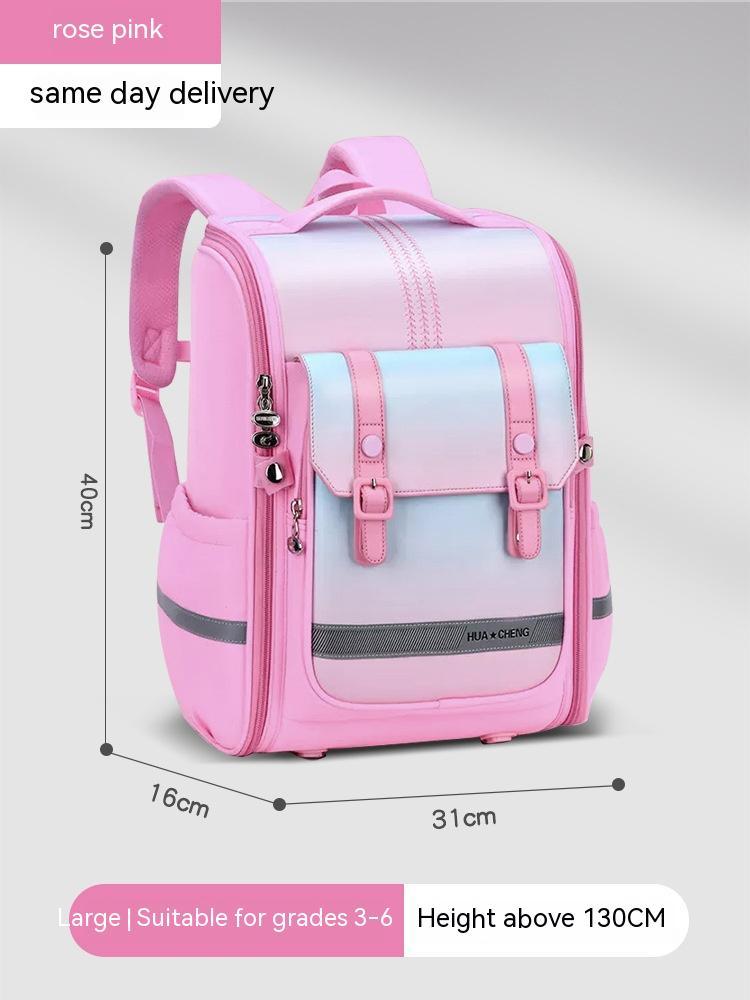 high quality student spine protection large capacity childrens backpack for grades one to three to six