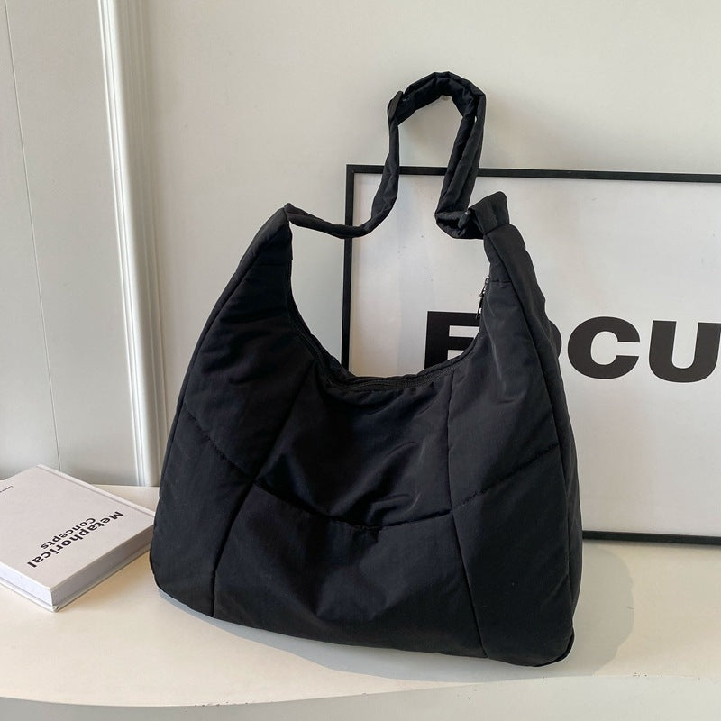 cotton padded korean casual shoulder bag