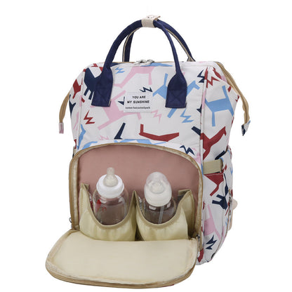 Double Shoulder Bag With Multi-function And Large Capacity