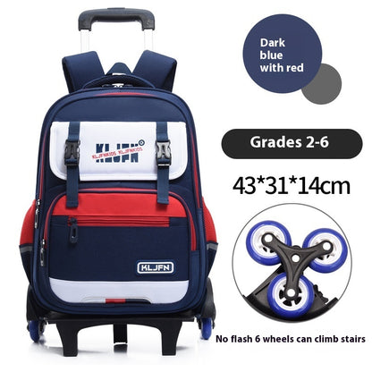 childrens trolley lightweight shoulder pad wear resistant large capacity spine protection backpack waterproof