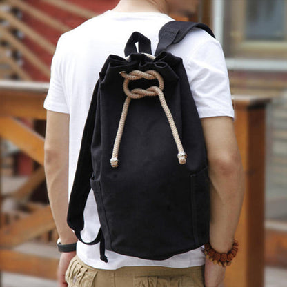 the factory provides korean mens shoulder and shoulder canvas bucket sports bag student bag travel leisure basketball bag