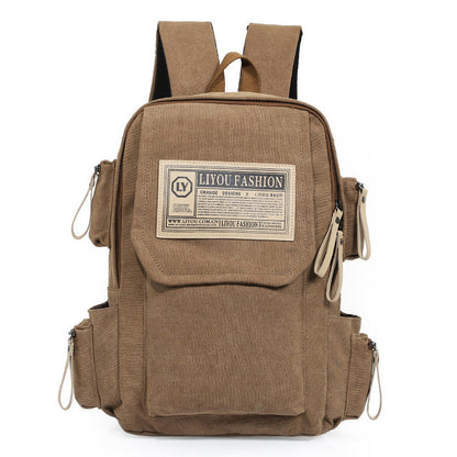 canvas leisure sports travel backpack