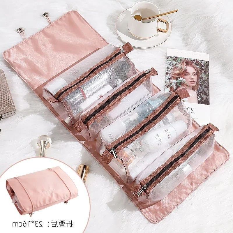 cosmetic bag detachable four in one portable out storage bag