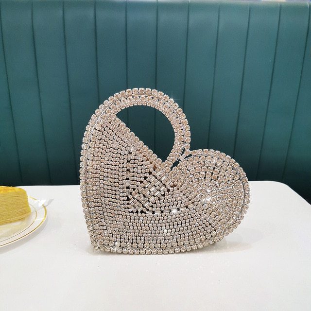 diy dinner diamond bag net red personality handbag banquet heart five pointed star bag