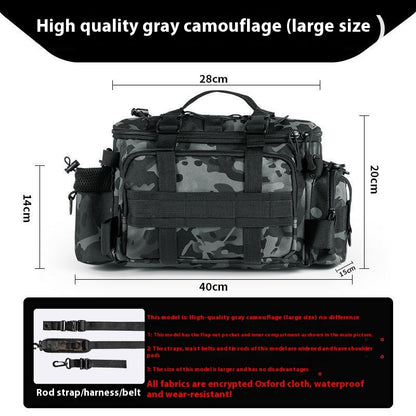 fishing gear luya crossbody multi functional storage bag
