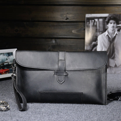 mens retro leather mens clutch