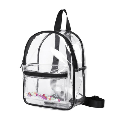 transparent waterproof pvc childrens backpack schoolbag