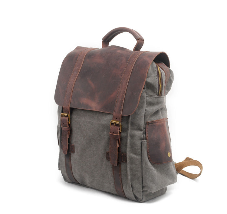 vintage canvas backpack