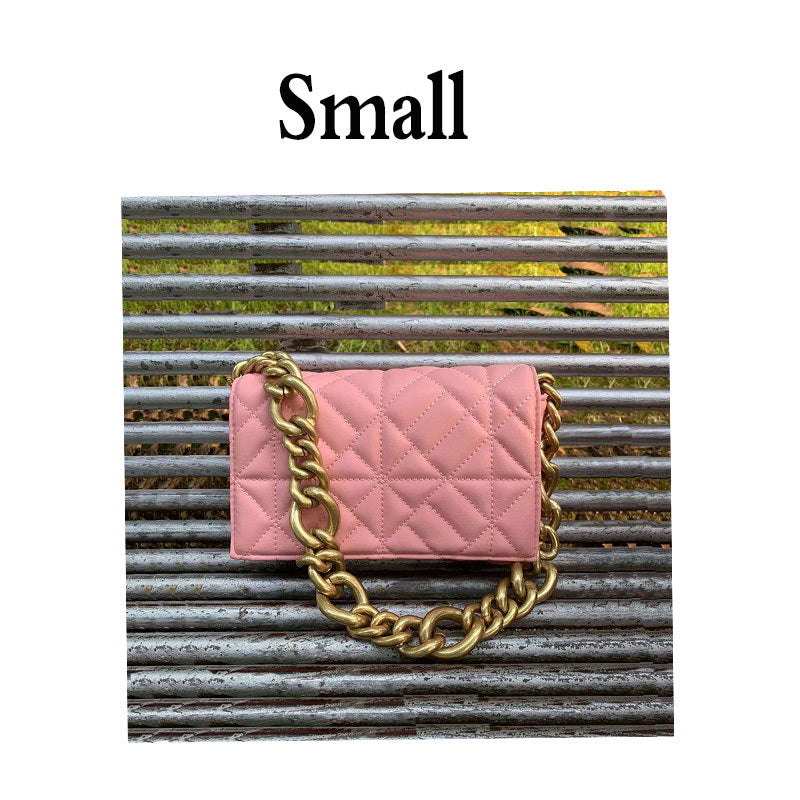 all match quilted one shoulder chain bag small square bag envelope