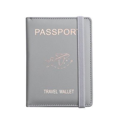 pu leather passport bag rfid multiple card slots multifunctional certificate holder