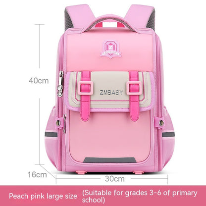 one piece open spine protection childrens schoolbag lightweight