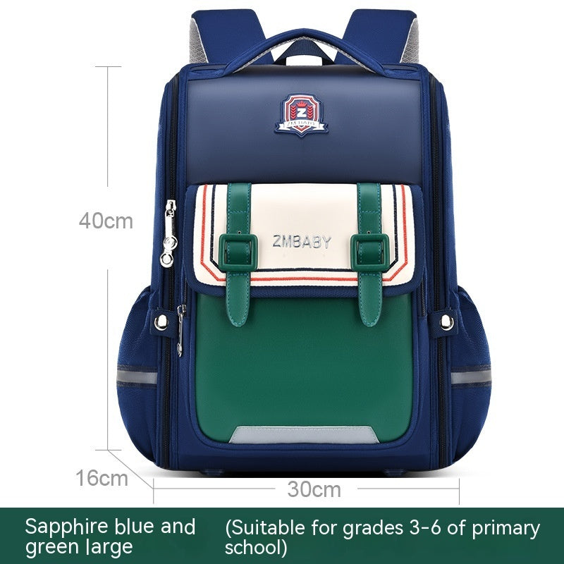 one piece open spine protection childrens schoolbag lightweight