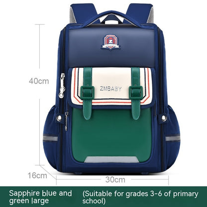 one piece open spine protection childrens schoolbag lightweight