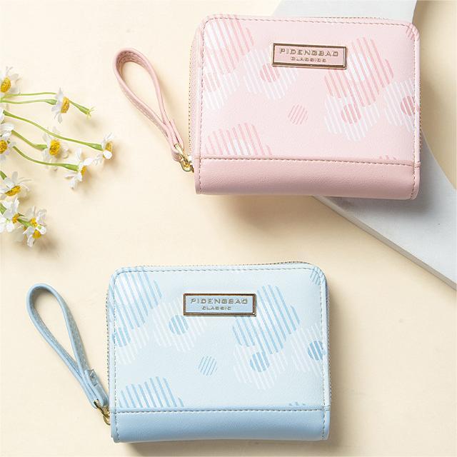 new creative hazy flower womens wallet zipper