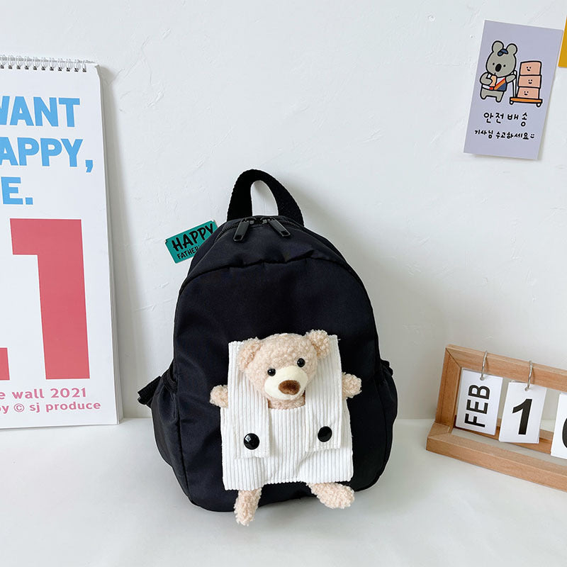 cartoon cute little bear kindergarten school bag