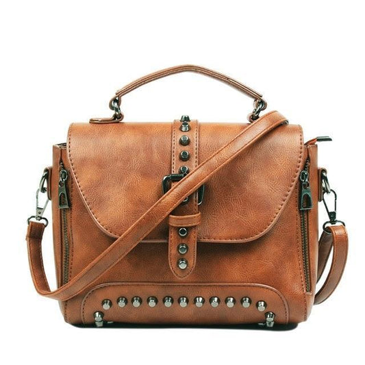 women vintage leather crossbody handbags