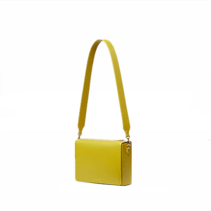 solid color square box bag