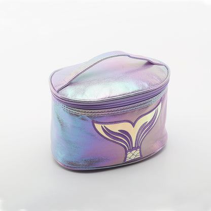 ladies bucket storage symphony laser cosmetic bag