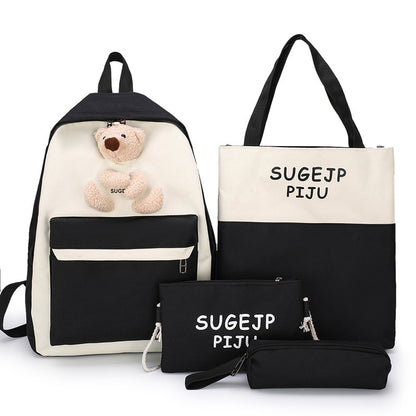 student schoolbag four piece set