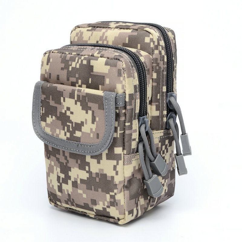 double zipper thick large capacity tactical wear resistant belt waist bag