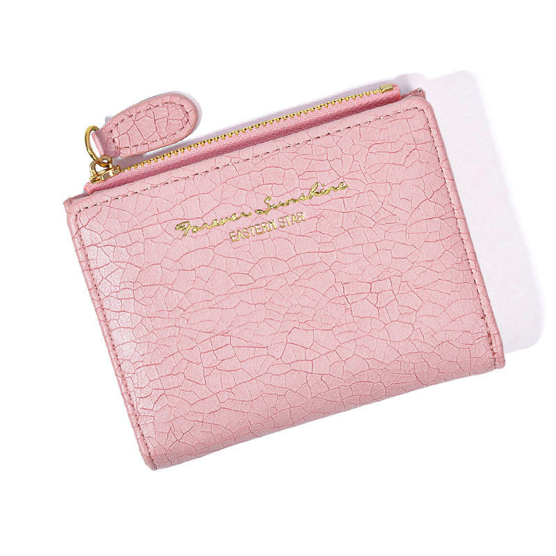 womens korean style retro folding wallet