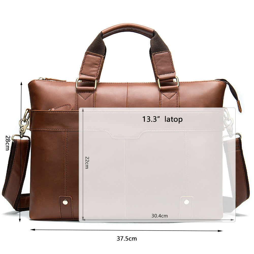 mens briefcase business casual mens shoulder oblique bag