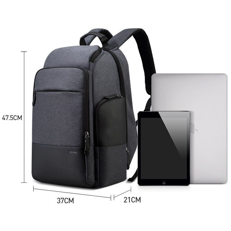 business mens large capacity shoulder travel usb mens backpack