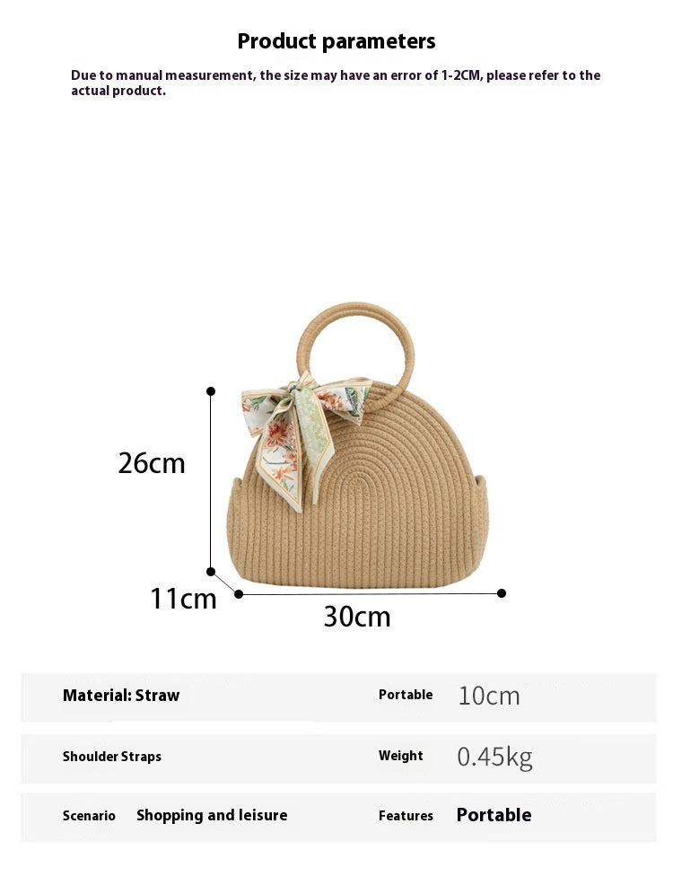 womens large capacity bucket western style woven tote bag