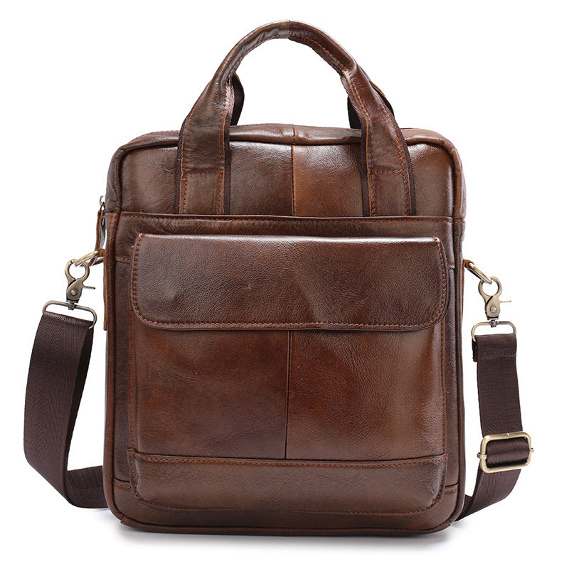 Vertical Briefcase Retro Men's Bag Handbag