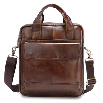 Vertical Briefcase Retro Men's Bag Handbag