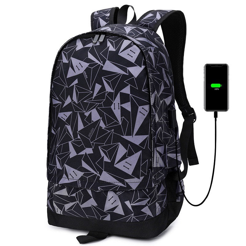 thermal transfer backpack oxford student bag